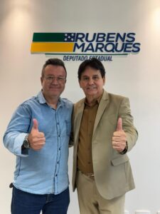 Deputado Rubens Marques articula envio de ônibus para Asprovida em Cachoeira Alta, com apoio do vereador Newton e previsão de entrega no próximo ano