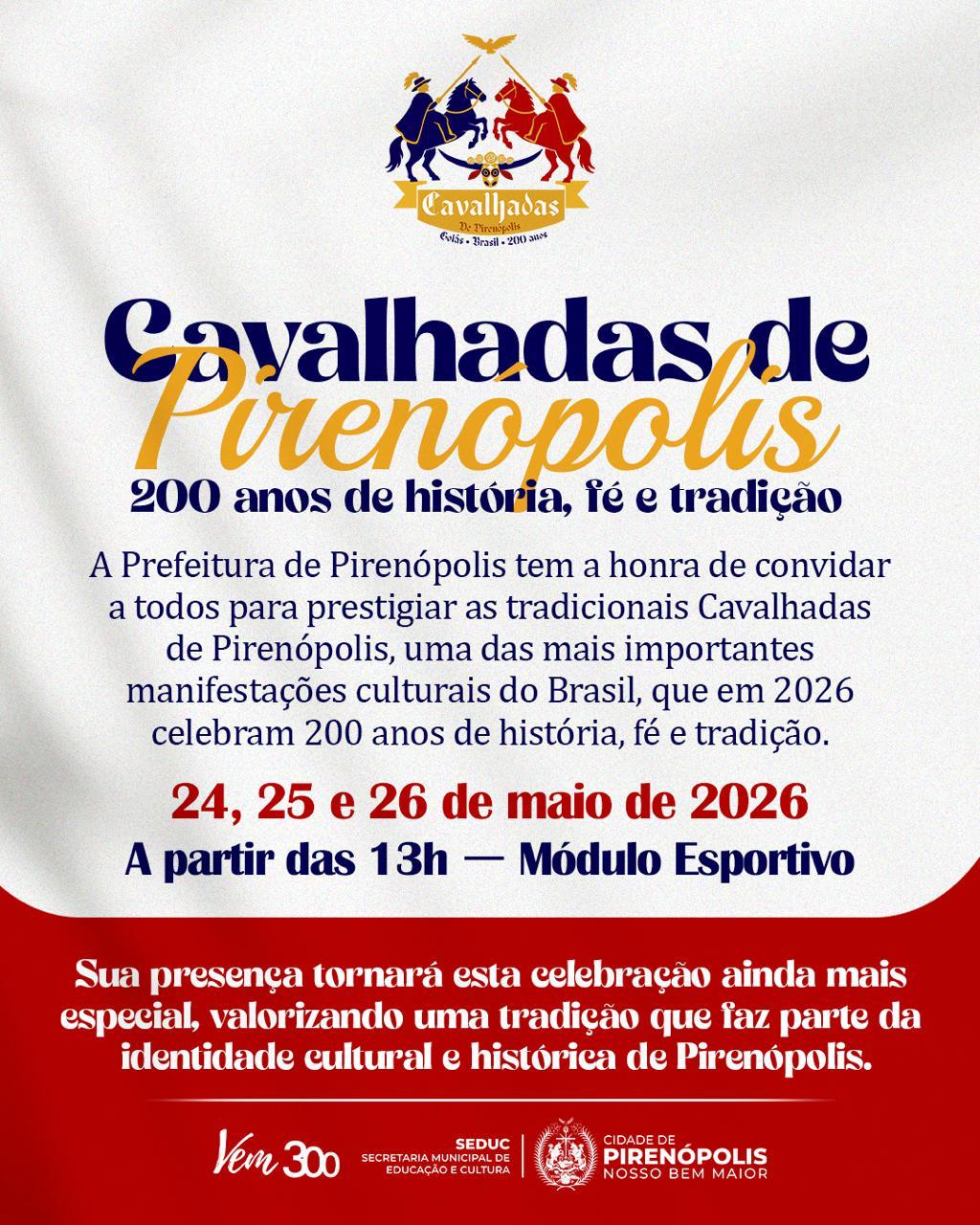 Cavalhadas de Pirenópolis celebra 200 anos com 3 dias programação variada