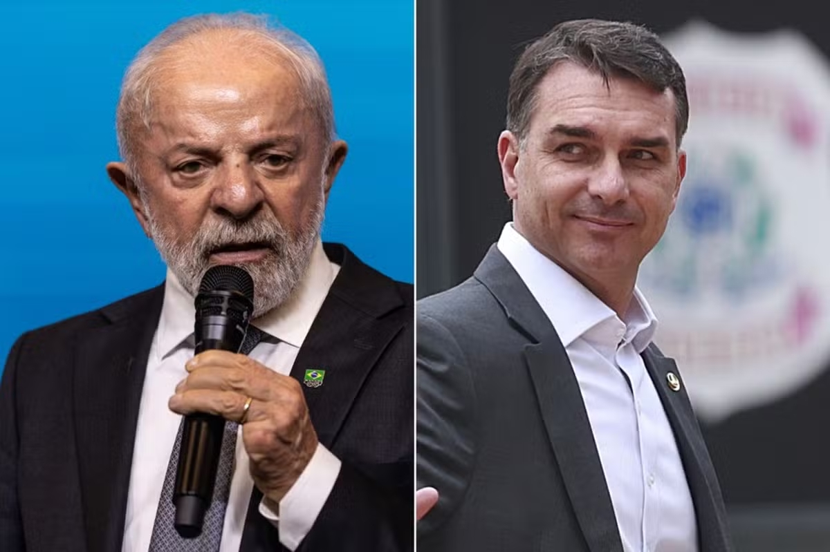 Pesquisa mostra Flávio com 44% das intenções de voto contra 43% de Lula em possível 2º turno