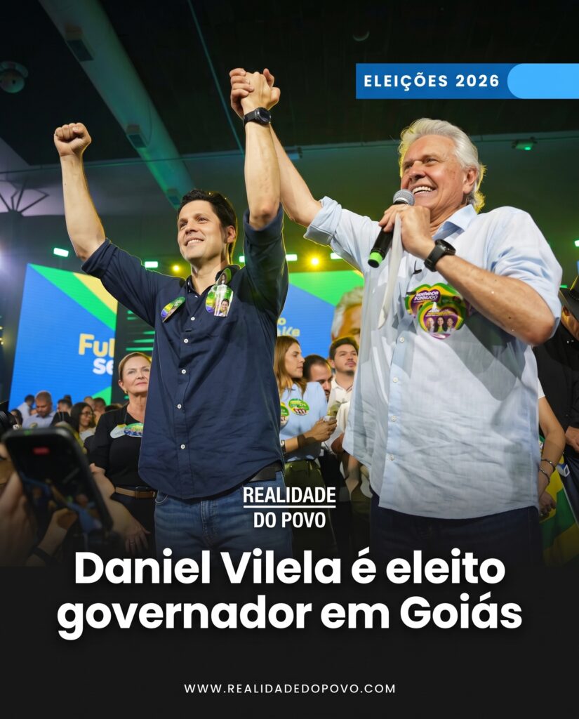 Daniel Vilela é eleito Governador no 1º turno com 59,17% dos votos válidos em Goiás