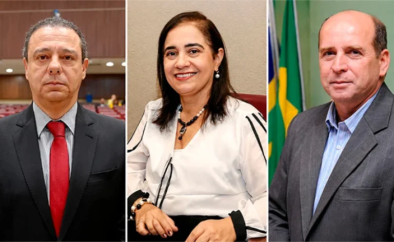 Da esquerda para direita: Antônio Cézar Meneses, Viviane Moraes Azevedo e Fernando Salgado