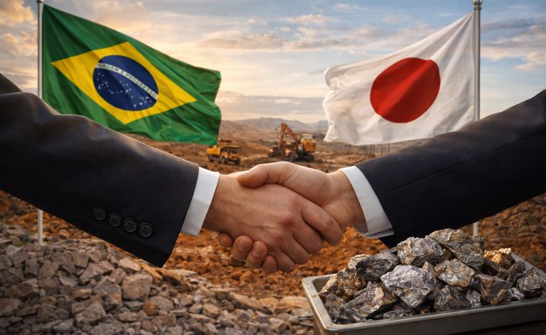 Goiás firma acordo com o Japão para desenvolver terras raras e fortalecer cadeia de minerais críticos; estado concentra cerca de 25% das reservas mundiais