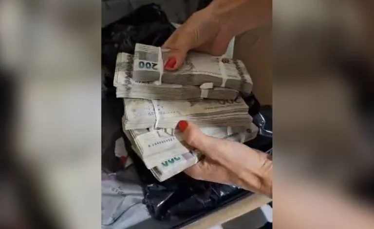Polícia Federal encontra dinheiro em sacos plásticos durante Operação Sem Desconto, que investiga fraudes em descontos de aposentados e pensionistas do INSS em três estados
